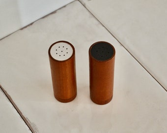 vintage digsmed teak salt and pepper shakers / salt and pepper / made in denmark