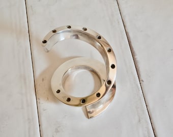 vintage dansk designs bertil vallien spiral candle holder / mcm home decor midcentury candlestick