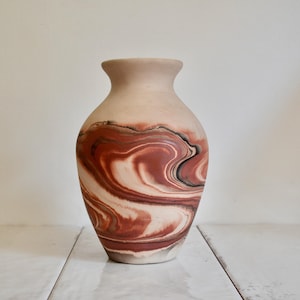 vintage nemadji pottery vase / southwestern home decor / mid-west boho decor