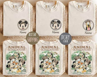 Vintage Custom Disney Mickey & Friends Animal Kingdom Safari Mode Shirt, Disney Safari Mode Shirt, Mickey Safari Mode Tee