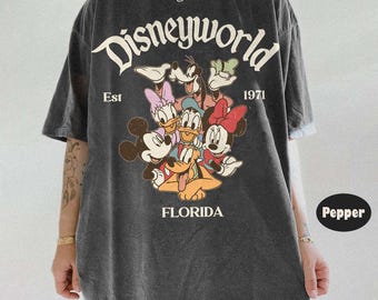 Vintage Disneyworld Florida Comfort Colors Shirt, Disneyworld Est 1971 Shirt, Mickey And Friends Shirt, Walt Disney World Shirt, Disney Trip