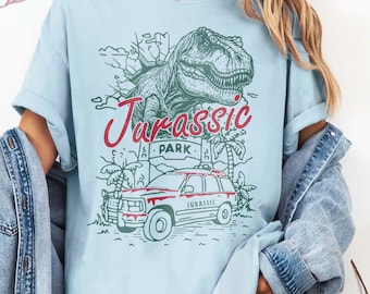 Maglietta Jurassic Park T-Rex Comfort Colors - Maglietta Disneyland Trip