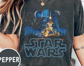 Maglietta vintage Star Wars Una nuova speranza Comfort Colors