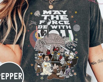 Maglietta Star Wars Comfort Colors: Che la Forza, i confini della galassia