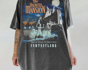 Vintage Haunted Mansion Comfort Colors Shirt, Stretching Room Shirt, Haunted Mansion 1969 Shirt, Disneyland Halloween, Walt Disney World Tee