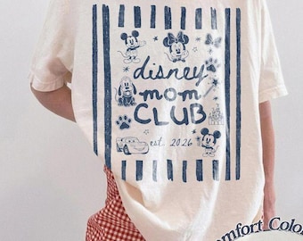 Disney Mom Club Shirt, Mickey Mom Comfort Colors Tee, Trendy Motherhood Shirt, Cute Mickey Mama Graphic Tee, Disney Mother's Day Gift