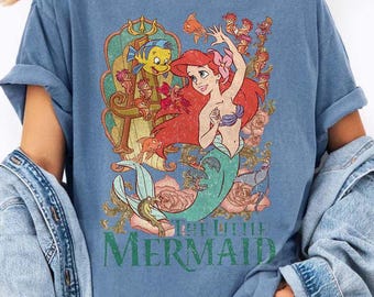 Retro Ariel 'The Little Mermaid' Comfort Colors Shirt