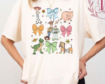 Koszulka Toy Story Comfort Colors: wzór akwarelowy Coquette Bows