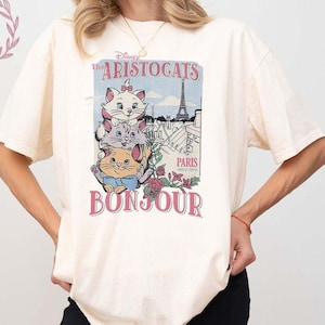 Disney The Aristocats Bonjour since 1970 Comfort Colors Shirt, Disney Cats Shirt, Everybody Wants To Be A Cats Shirt, Disneyland Trip Shirt