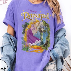 Retro Disney Tangled Rapunzel Floral Comfort Colors Shirt, Disney Princess Rapunzel Shirt, Lost Princess Tee, Disney Lanterns Shirt
