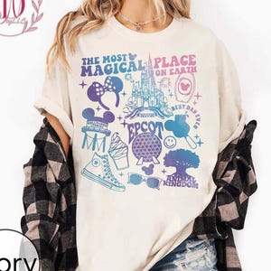 The Most Magical Place On Earth Comfort Colors Shirt, Happiest Place On Earth Shirt, Disney World Shirt, Disney Vacation Shirt, Disney Trip