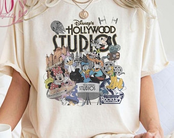 Camiseta de Disney Hollywood Studios Comfort Colors, camiseta de Hollywood Studios, camiseta de viaje a Hollywood Studios, vacaciones familiares de Disney, camiseta de viaje a Disney
