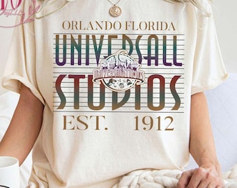 Disney Universal Studios Comfort Farben Shirt, Universal Studios 2025 Reiseshirt, Universal Disneyland Shirt, Disney Familien Reise Shirts