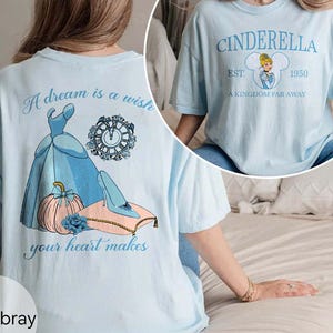 Camiseta Disney Cinderela Comfort Colors, Camiseta Cinderela Est 1950 Um Reino Distante, Camiseta Disney Trip 2025, Camiseta Walt Disneyworld Princess