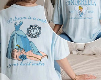 Disney Cinderella Comfort Colors Shirt, Cinderella Est 1950 A Kingdom Far Away Shirt, Disney Trip 2025 Shirt, Walt Disneyworld Princess Tee