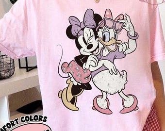 Disney Minnie Daisy Comfort Colors Shirt, Disney Girls Shirt, Disney Besties Shirt, Disneyworld Shirt, Disney Summer Shirt, Disney Girls Tee