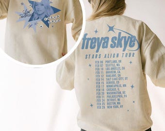 Freya Skye Stars Align Tour 2026 Sweatshirt, Disney Channel Zombies 4 Nova Bright Tee, Freya Skye Concert Music, Music Lover Gift