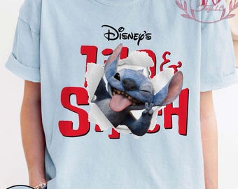 Retro Disney Lilo & Stitch Comfort Colors Shirt, Aloha Hawaii Come Visit The Islands T-Shirt, Blue Alien Tee, Happy Stitch 626 Day Jun 26Th