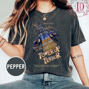 Disney Retro Tower Of Terror Comfort Colors Shirt, Twilight Zone Shirt, Disney Rides Shirt, Hollywood Studios Shirt, Disney Rides Shirt