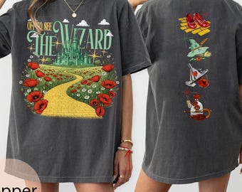 Vintage Off to See the Wizard Comfort Colors Shirt, Yellow Brick Road Shirt, Wizard of Oz, We're Off Wizard Shirt, Wizard Witch Emerald City
