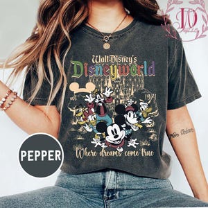 Vintage Walt Disney Disneyworld Est 1971 Comfort Colors Shirt, Disneyworld Shirt, Disney Family Vacation 2025 Shirt, Disney Trip Tee