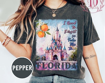 Camiseta retro Florida Est. 1971 Colores Confortables, Camiseta "Llévame a Florida", Camiseta Disney Magic Kingdom, Camiseta Disney Magical Castle, Camiseta Disney
