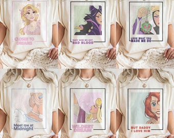 Chemise couleurs confort Disney World, t-shirt voyage Disney pour fille, château de princesse, chemise princesse Disney, chemise parcs magiques, blanc comme neige Cendrillon