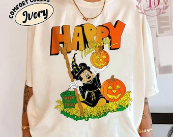 ディズニー ミッキー ハッピーハロウィーン コンフォートカラーシャツ、ミッキーのパンプキンパッチシャツ、ディズニー トリップ ハロウィーン 2025、ディズニー ハロウィーン