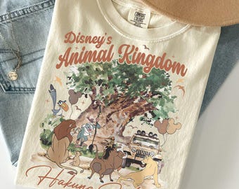 Retro Disney Animal Kingdom Hakuna Matata Comfort Colors Shirt, Retro 90s Lion King Shirt, Disney Trip 2026 Shirt, Disney Matching Family