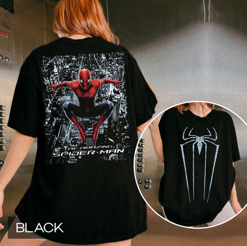Vintage Amazing Spider-Man Comfort Colors Shirt, Andrew Spiderman Tee, Marvel Comic Gift, Avengers Disney Shirt, Marvel Trip Tee image 2