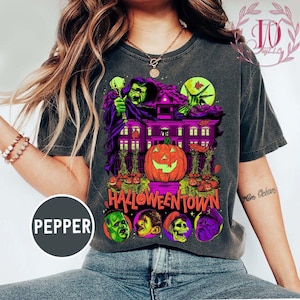 Maglietta Halloweentown Comfort Colors: maglietta retrò ispirata al film di Halloween degli anni &#39;90