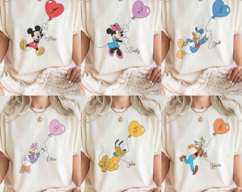 Camisa personalizada de cumpleaños de Mickey y sus amigos con colores cómodos
