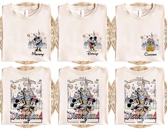 Custom Disneyland Family Shirt: Mickey and Friends Comfort Colors Tee