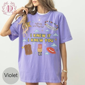 Camiseta vintage "Lo sabía, sabía que cumplías 5 años" Comfort Color, camiseta de Toy Story 5, cumpleaños de Toy Story 5 de Disneyland, camiseta de cumpleaños de Toy Story imagen 7