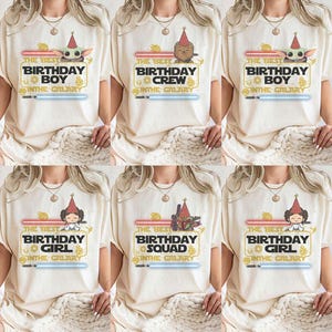Star Wars Birthday Squad Comfort Colors Shirt, Custom Birthday T-shirt, The Best Birthday In The Galaxy Tee, Birthday Boy Girl T-Shirt