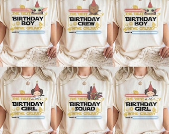Star Wars Birthday Shirt: Custom Character Comfort Colors Tee