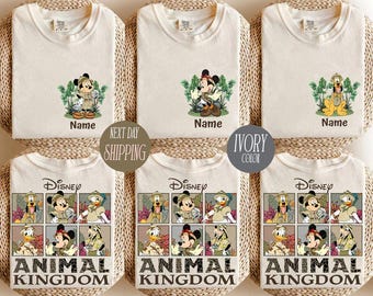 Retro Custom Disney Animal Kingdom Shirt, Mickey and Friends Shirt, Disney Family Trip Shirt