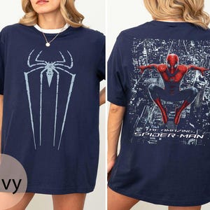 Vintage Amazing Spider-Man Comfort Colors Shirt, Andrew Spiderman Tee, Marvel Comic Gift, Avengers Disney Shirt, Marvel Trip Tee image 3