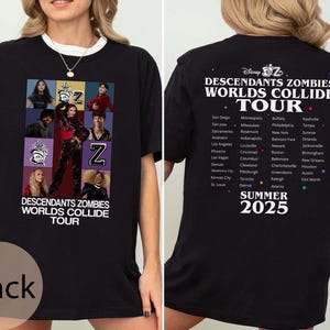Descendants Zombies World Tour 2 Sided Shirt, Disney Zombies 4 Girls Shirt, Zombies Skye Shirt, Epcot Summer Music Festival Outfits, THA266