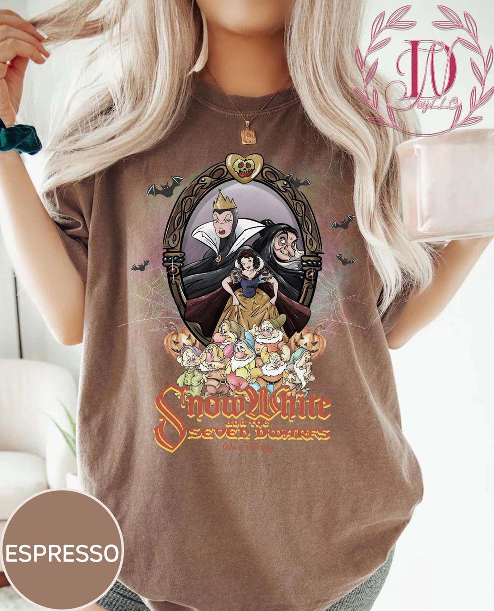 Vintage Snow White and the Seven Dwarfs Halloween Comfort Colors Shirt