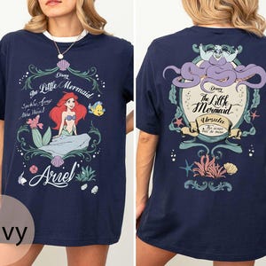 Vintage The Little Mermaid Comfort Colors Shirt, Ariel Ursula Disney Tee, Disney Girl Trip Shirt, Disney Princess Shirt Gift, Princess Ariel image 8