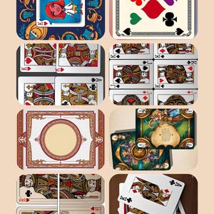 Playing Card Template, Editable Canva Card Design, Custom Poker & Tarot Card Layout, Printable Game Card Set,Playing Card Template,