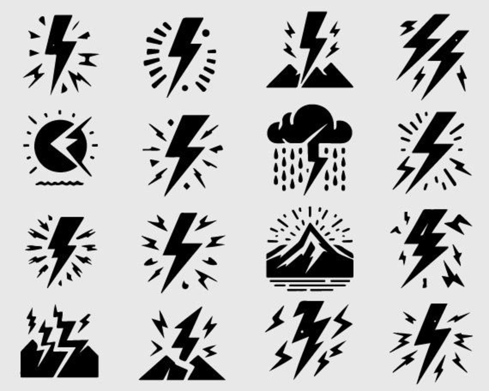 Lightning Bolt Svg - Lightning Svg Bundle, Lightning Bolt Svg, Flash ...
