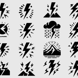 Lightning Bolt svg - Lightning svg Bundle, Lightning Bolt svg, Flash svg, Lightning Clipart