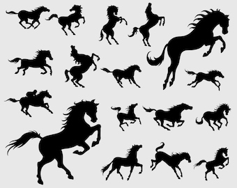 Horse SVG Bundle, Equestrian Cut Files (Digital Download)