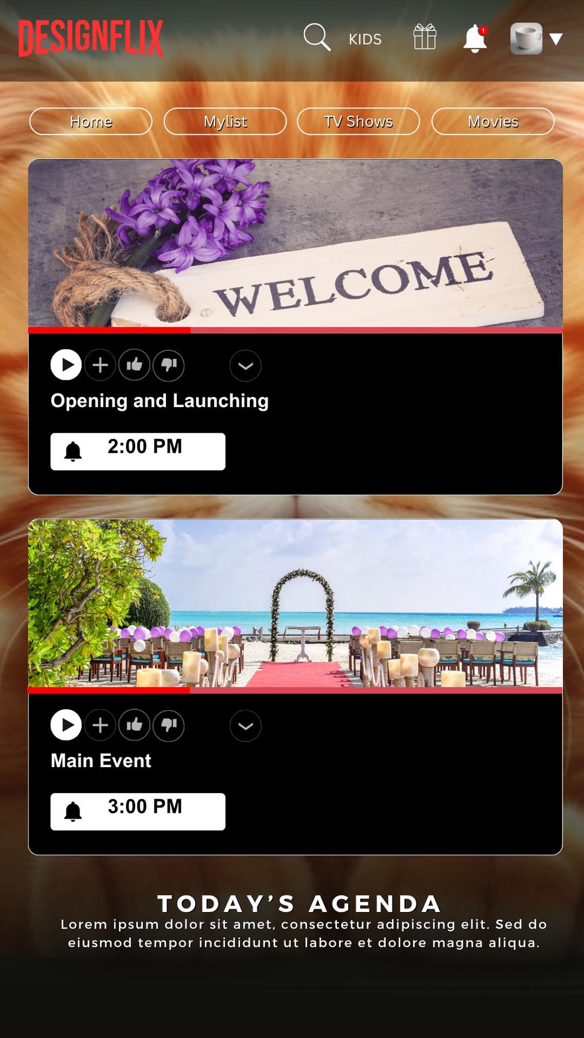 Netflix Style Canva Template Editable Presentation & Poster Design