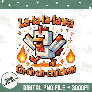 Lava Chicken Movie PNG, Funny Gamer Character PNG, Action Chicken Shirt Design, Cute Gaming Animal PNG, Funny Gamer Kid Png, Cute Gaming Png