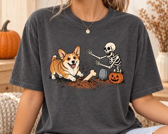Custom Pet Photo Halloween Shirt, Personalized Dog Cat Tshirt, Funny Skeleton Graphic Tee, Spooky Season Top, Dog Mom Cat Dad Gift, Fall Tee