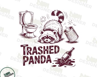 Drunk Raccoon PNG SVG, Funny Trash Panda Meme Design, My Spirit Animal Raccoon Graphic, Sarcastic Funny Raccoon Shirt PNG