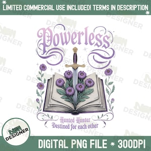 Powerless Bookish PNG, Kai and Paedyn Fan PNG, Vicious Little Thing Quote Design, Fantasy Romance Aesthetic PNG, Lauren Roberts Png